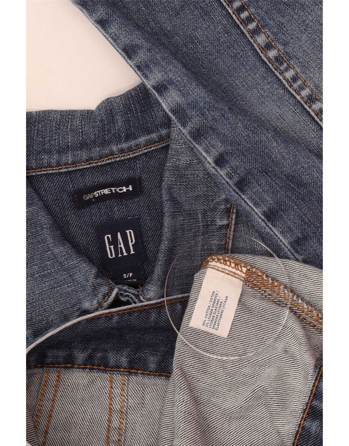 Gap Womens Petite Denim Jacket UK 10 Small Blue Cotton