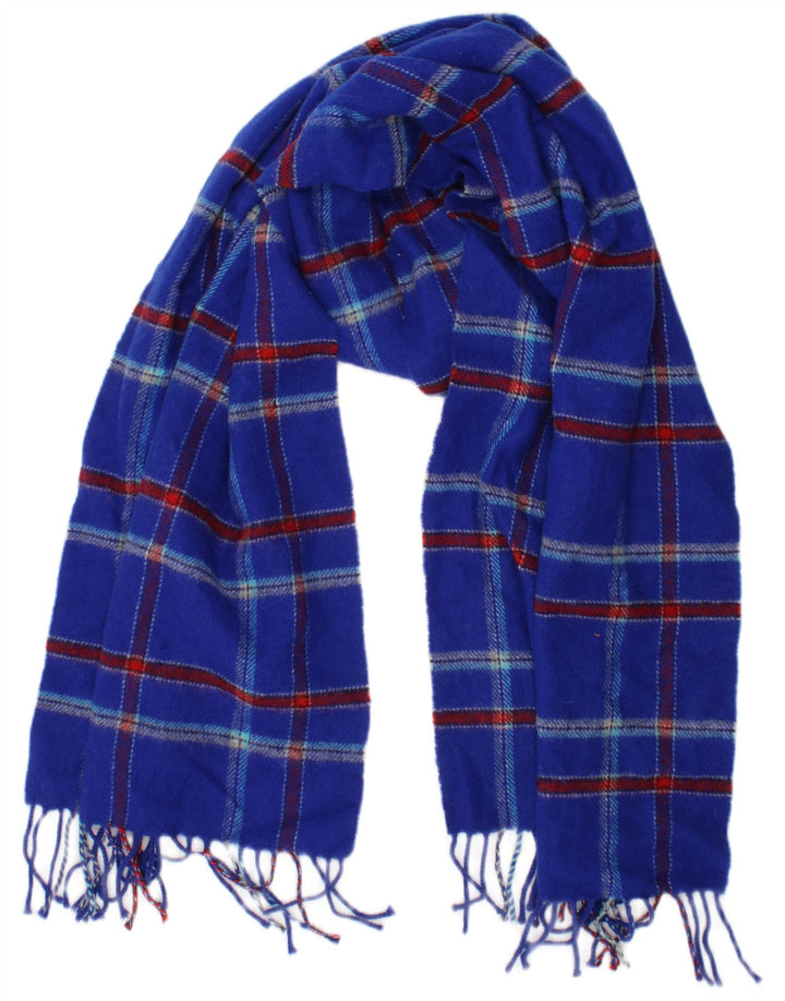 Jack Wills Strikket tørklæde til mænd One Size Blue Plaid Classic
