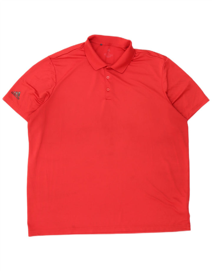 ADIDAS Poloskjorte til mænd 2XL Rød Polyester