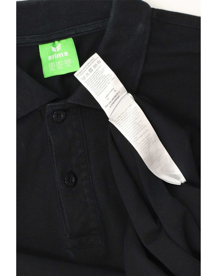 Erima herre poloshirt XL sort bomuld