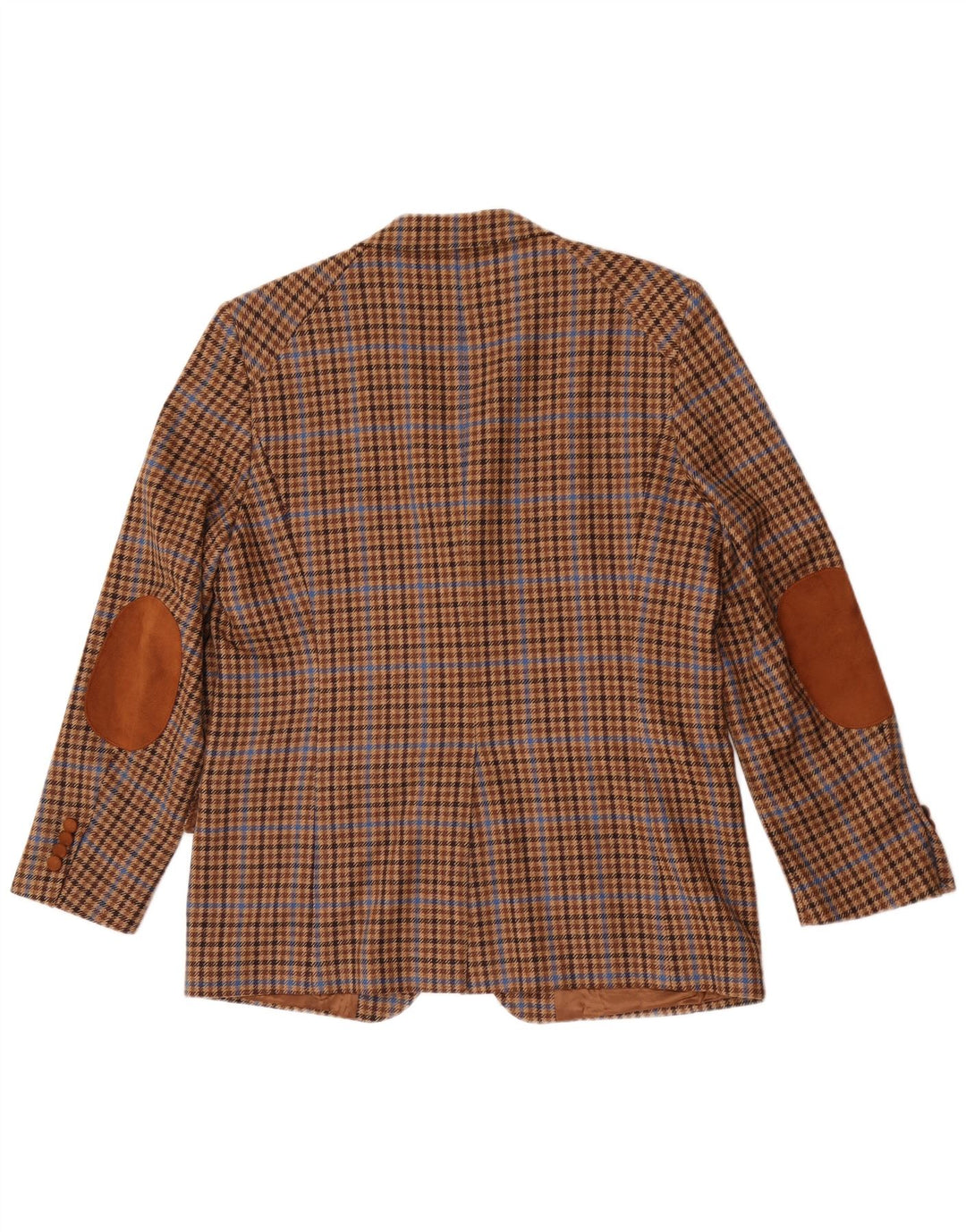 Bostonian Herre 3-knaps blazerjakke IT 52 XL Brun Houndstooth Uld