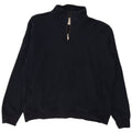 Marks & Spencer Sweatshirt med lynlås til mænd XL marineblå bomuld