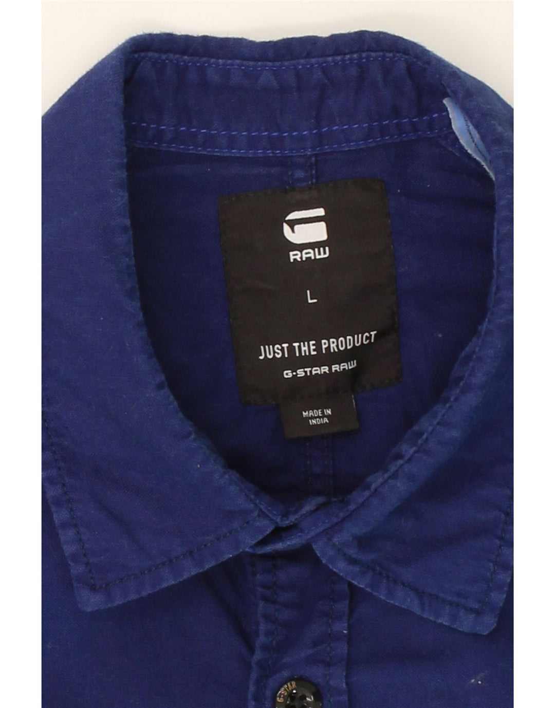 G-STAR Mens Shirt Large Navy Blue Cotton Vintage G-Star and Second-Hand G-Star from Messina Hembry 