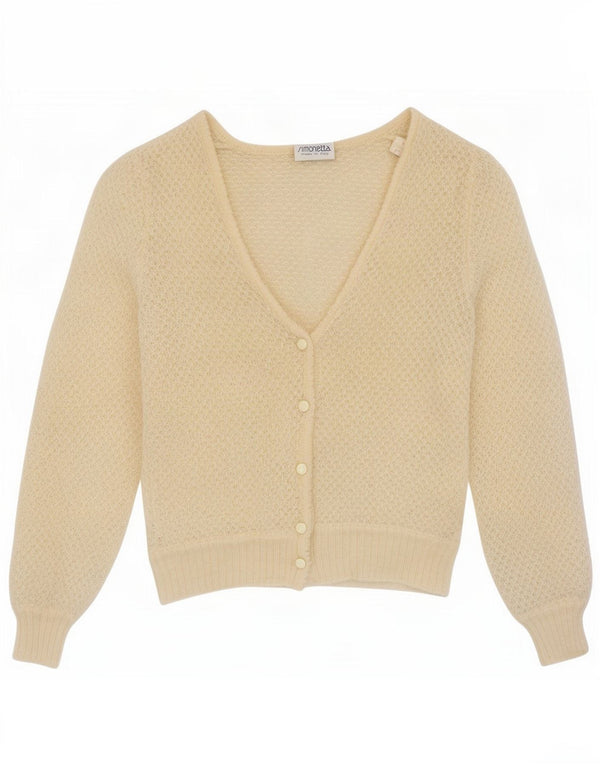 Simonetta Girls Cardigan Sweater 7-8 Years Off Hvid