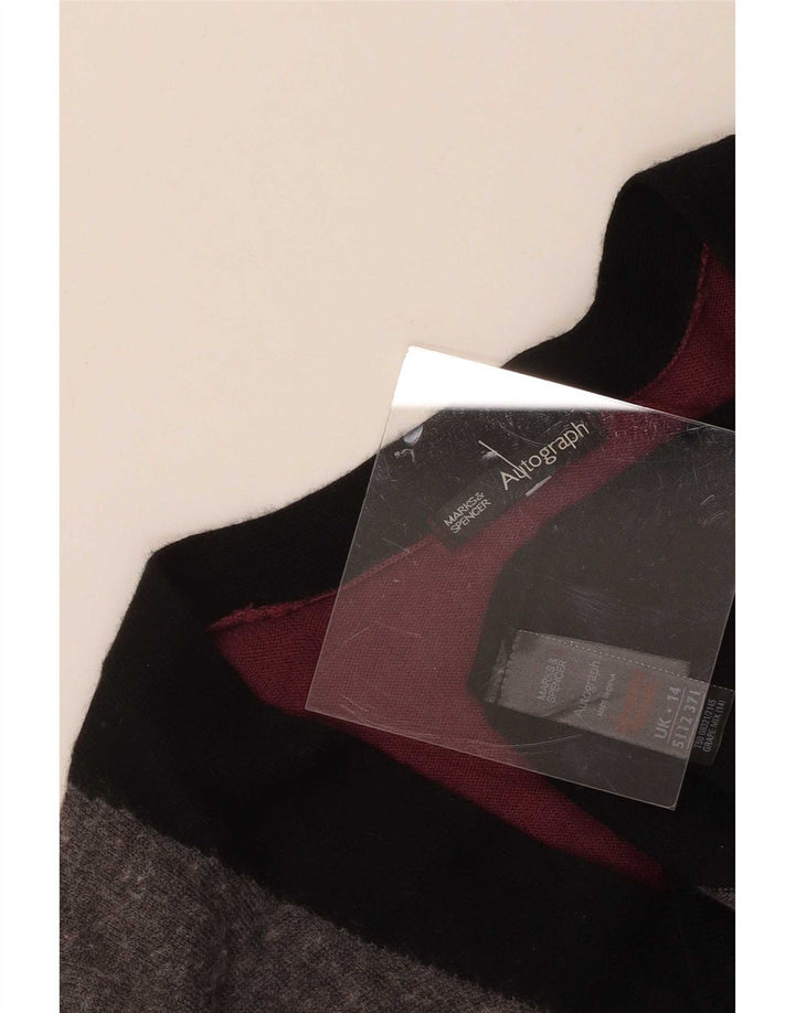 Marks & Spencer Dame Jumper Dress UK 14 Medium Black Colourblock