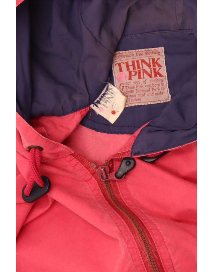 Tænk Pink Herre Hætte Regnjakke IT 52 XL Polyamid