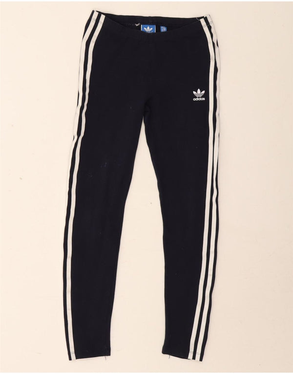 Adidas pigeleggings 13-14 år marineblå bomuld