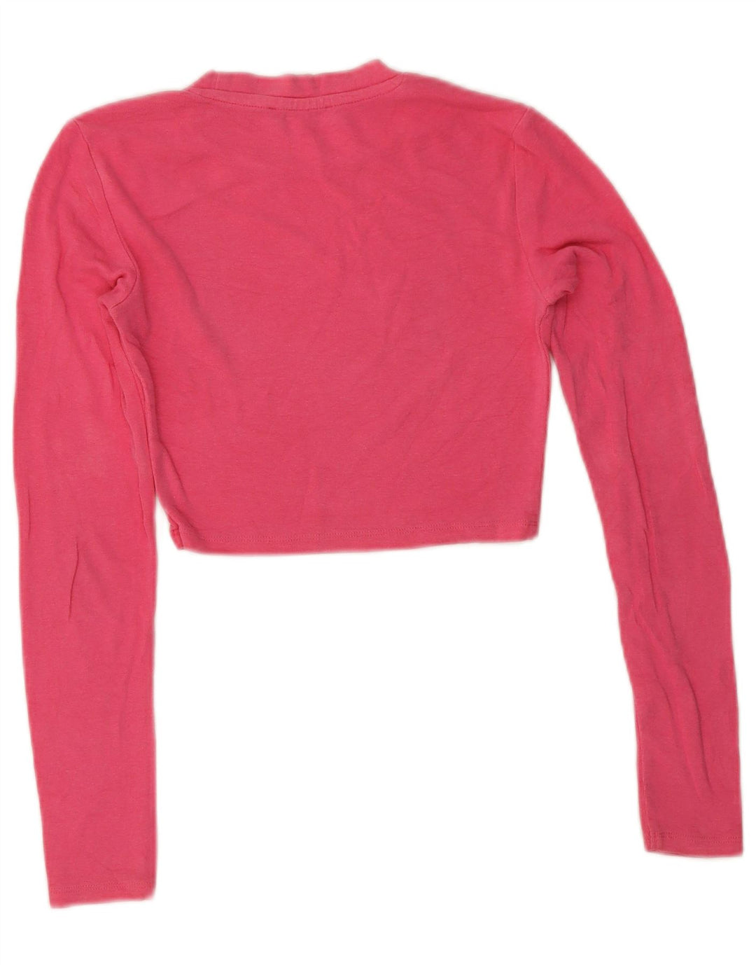 Zara Womens Crop Top Langærmet UK 8 Small Pink