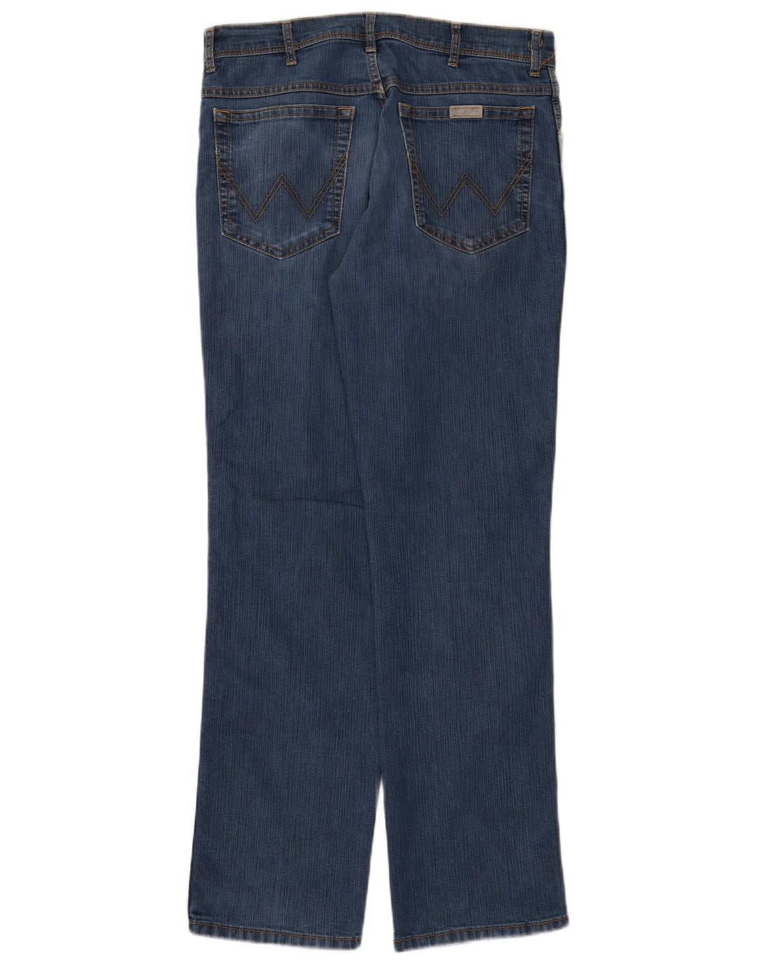 Wrangler Herre Regular Fit Straight Jeans W34 L32 Blå Bomuld