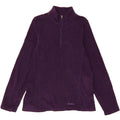 EDDIE BAUER Womens Zip Neck Fleece Jumper UK 14 Medium Purple Polyester Vintage Eddie Bauer and Second-Hand Eddie Bauer from Messina Hembry 