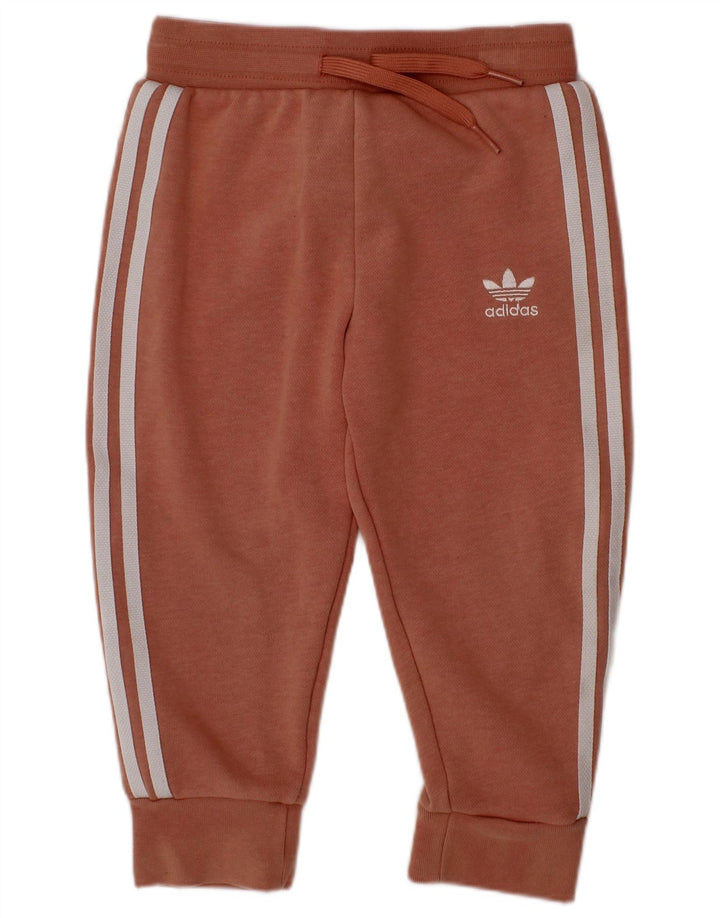 ADIDAS Baby Girls hel træningsdragt 18-24 måneder Pink Animal Print Bomuld