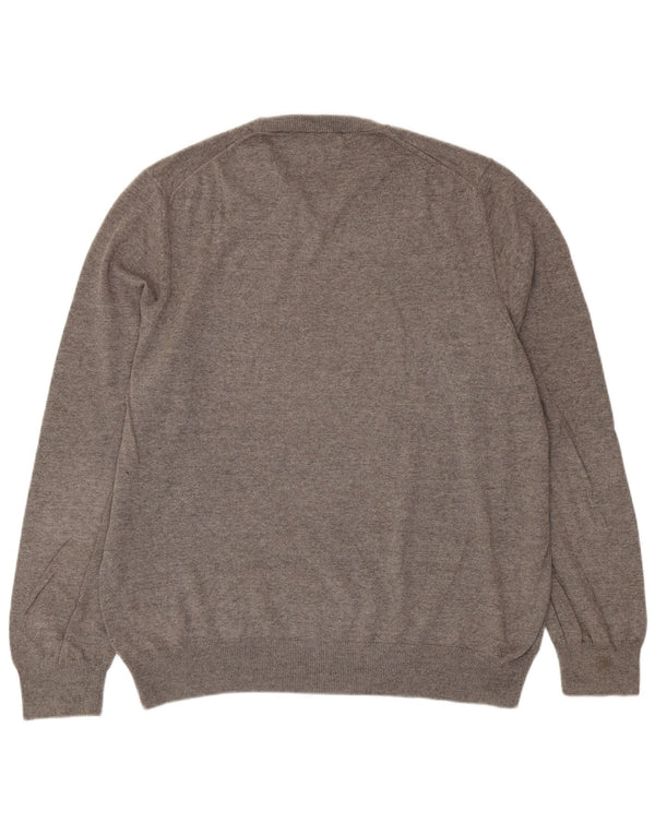 Marks & Spencer Herre sweater med rund hals XL grå bomuld