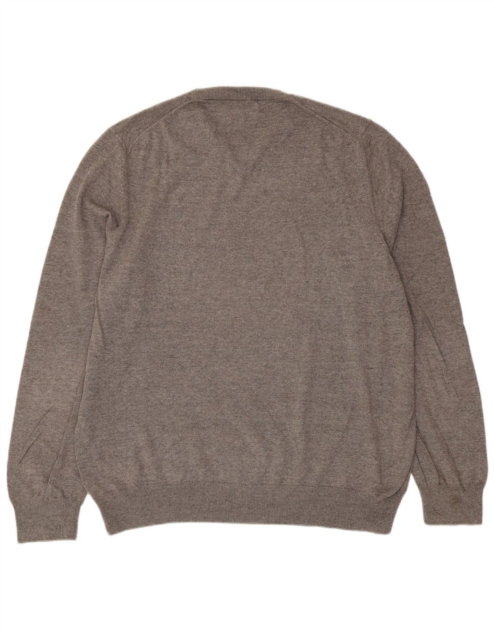 Marks & Spencer Herre sweater med rund hals XL grå bomuld