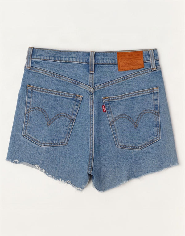 Levi's Dame Ribcage Denim Shorts Medium W28 Blå Bomuld