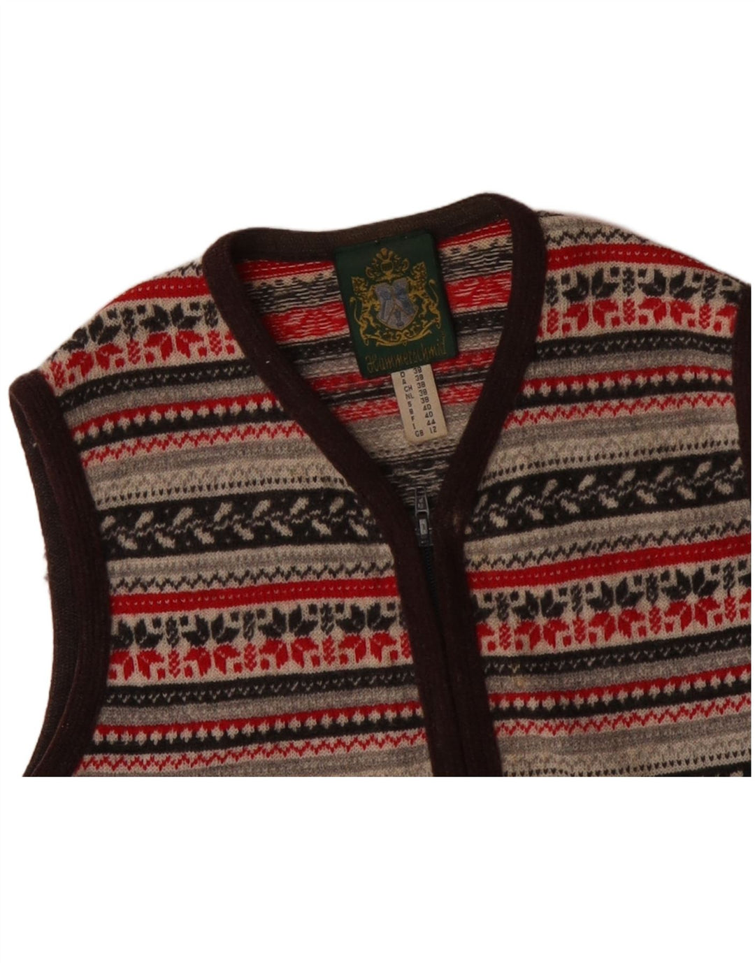 HAMMERSCHMID Cardigan sweater til kvinder UK 12 Medium Flerfarvet Fair Isle