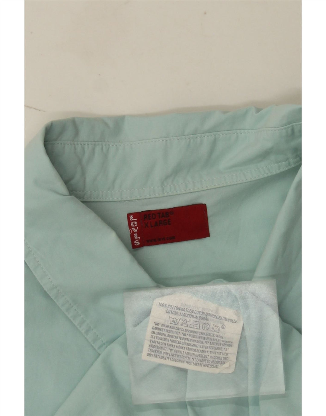 Levi's Kortærmet Herreskjorte XL Blå Bomuld