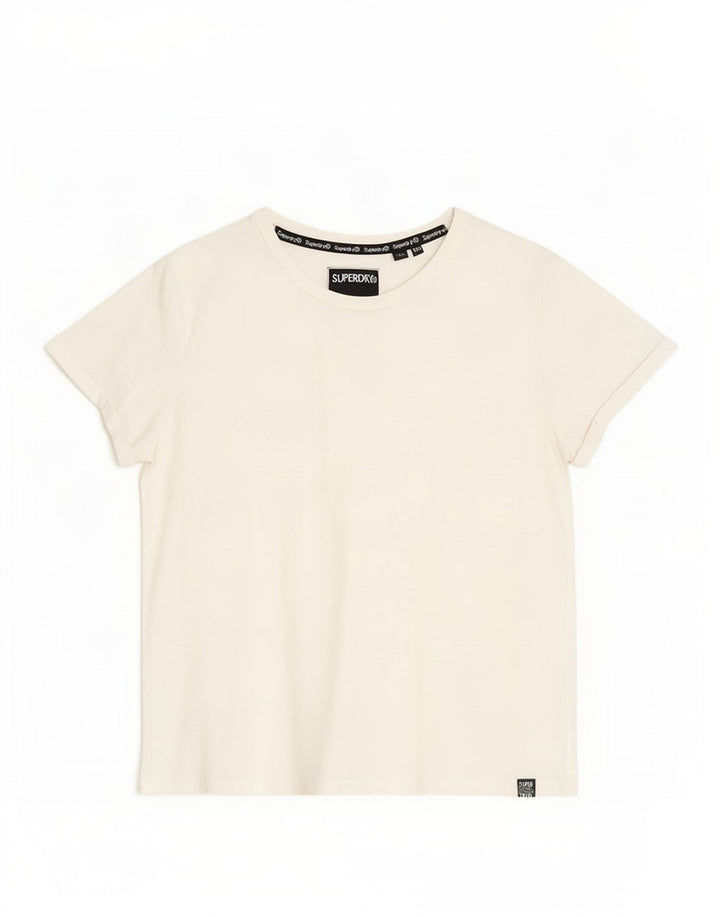 Superdry T-shirt top til kvinder UK 14 Large White