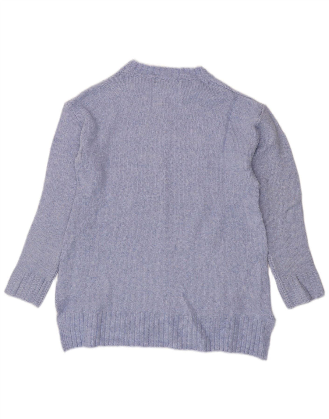 Marks & Spencer Dame sweater med rund hals DK 10 Lille blå akryl