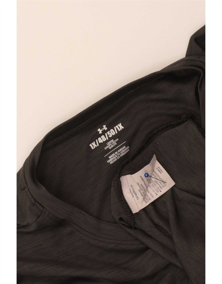 Under Armour Herre T-Shirt Top XL Grå Flecked Polyester