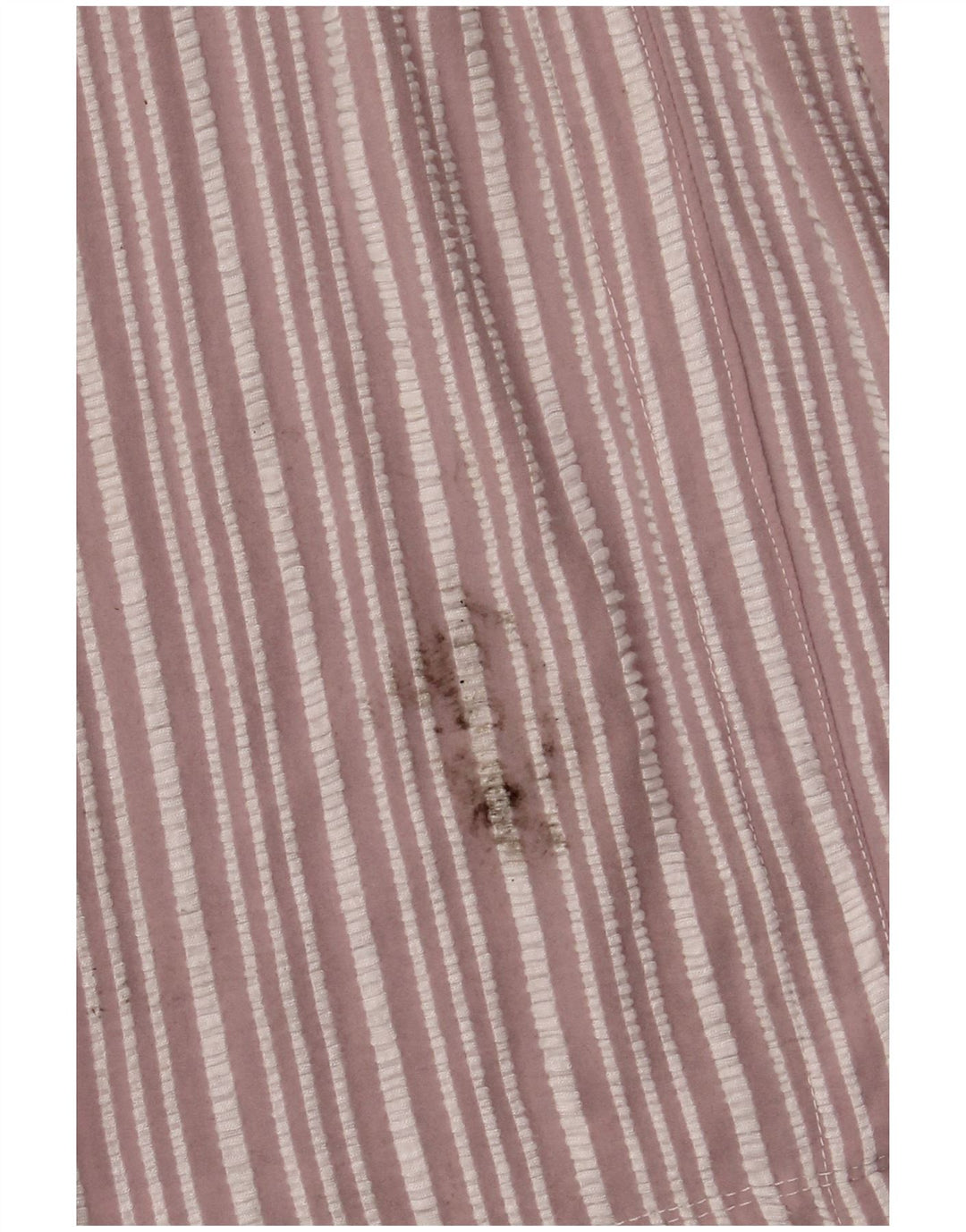 Zara Dame A-Line Kjole UK 14 Medium Pink Stribet Viscose