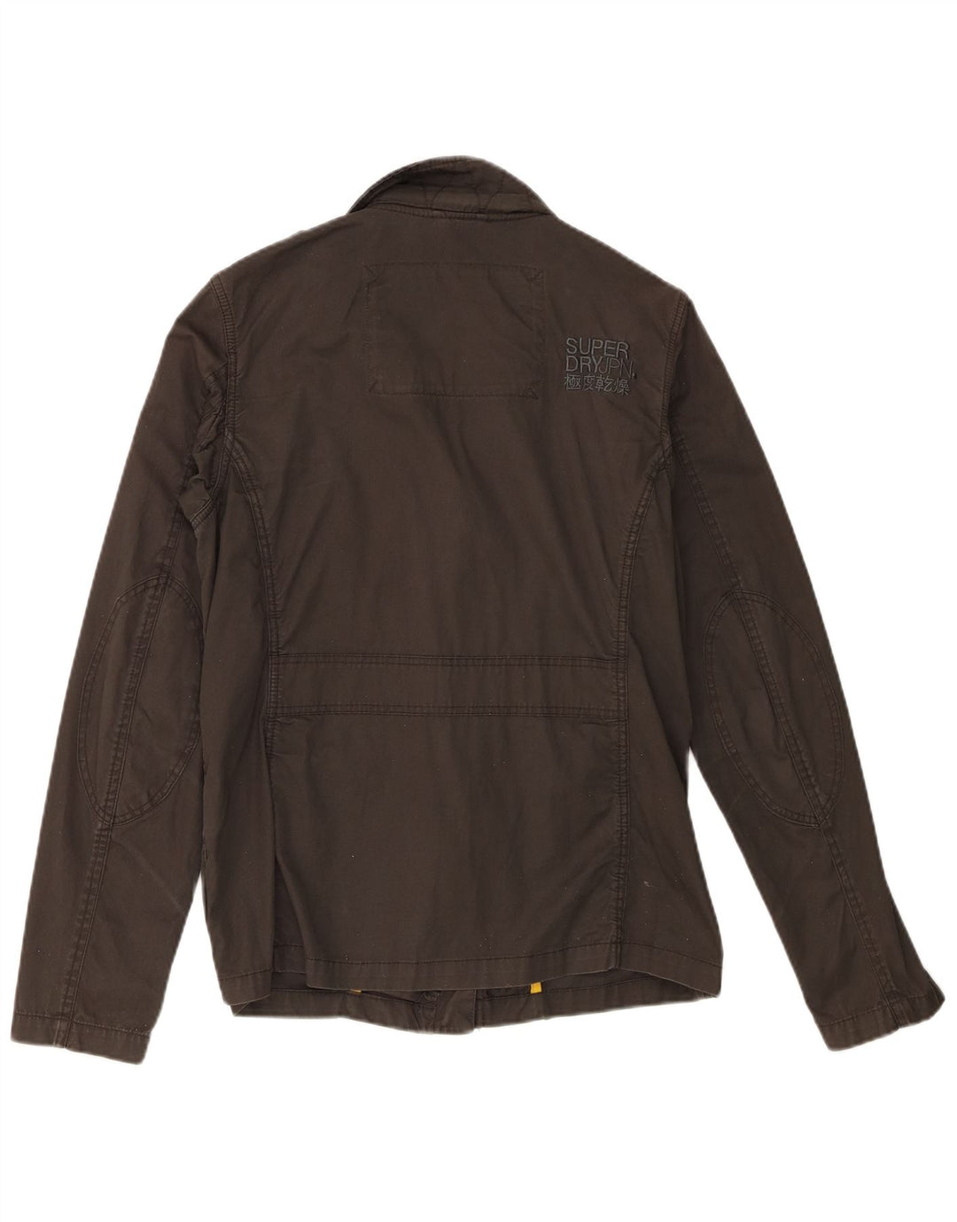 Superdry Military Jacket til kvinder UK 14 Stor Khaki Bomuld