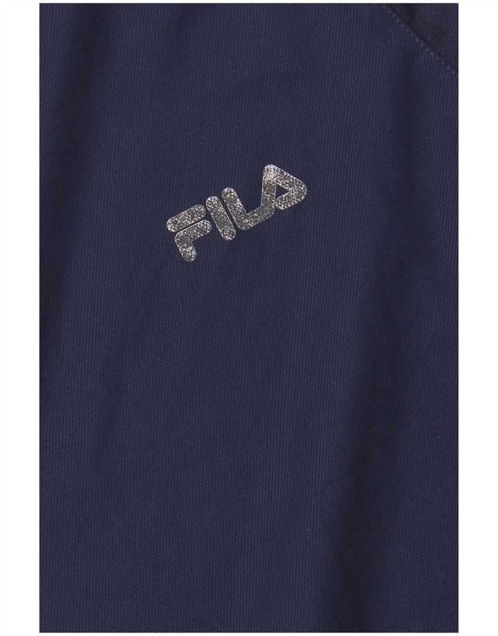 FILA Herre T-Shirt Top Lille Marineblå Polyester