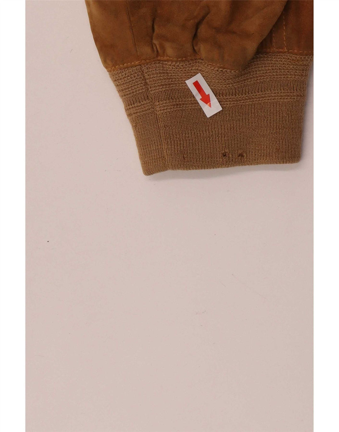 Vintage herre ruskindsjakke IT 52 XL brunt læder