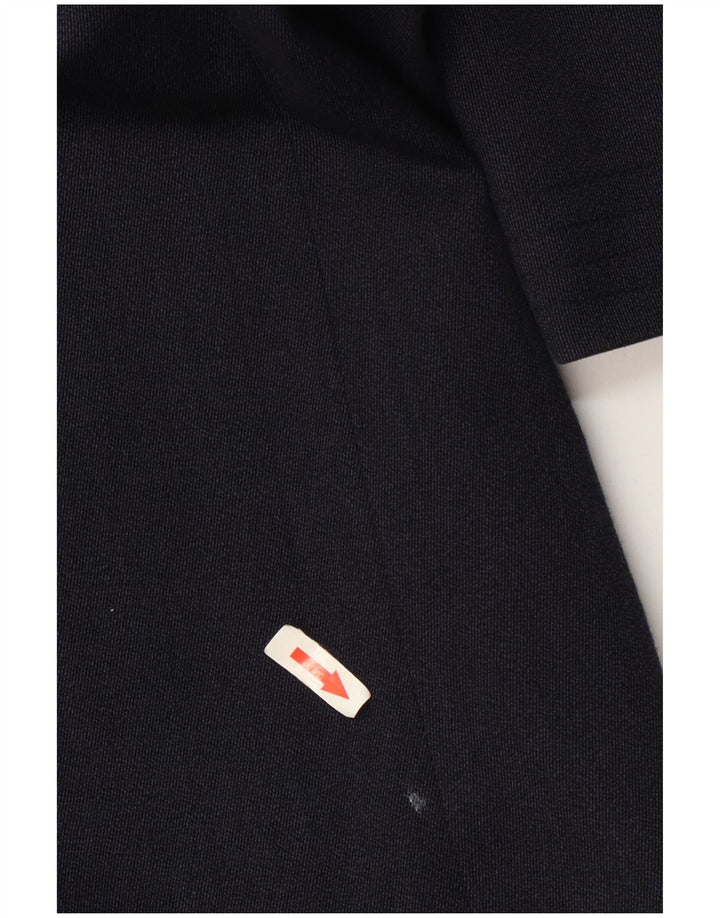 Vintage overfrakke til mænd UK 42 XL marineblå uld
