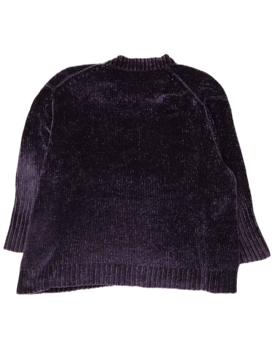 Zara Dame Oversized V-hals sweater UK 10 Small Navy Blue Polyester