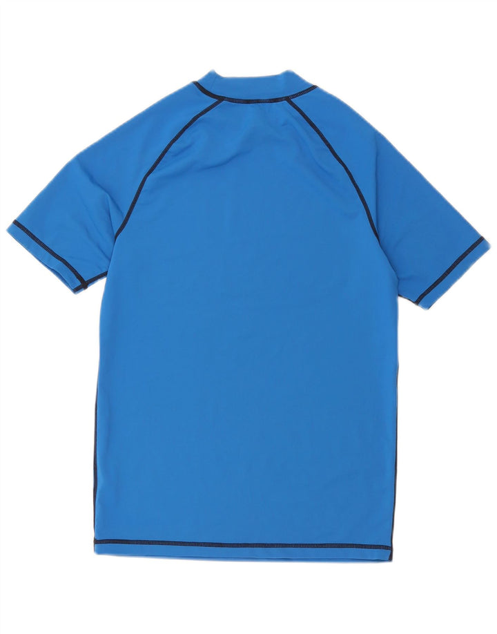 Mountain Warehouse Herre T-Shirt Top Lille Blå Nylon