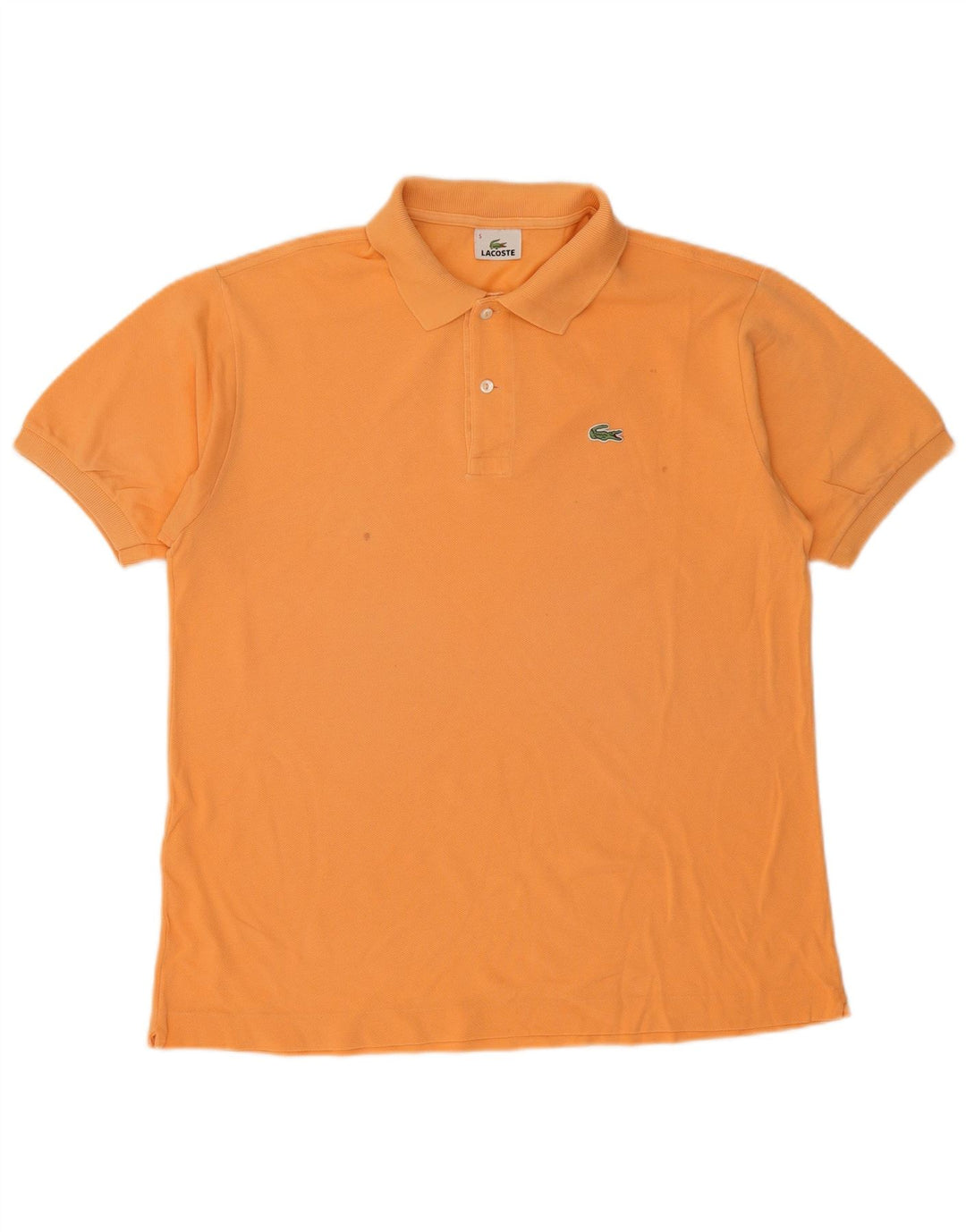 LACOSTE Poloshirt til mænd størrelse 5 Large Orange Bomuld