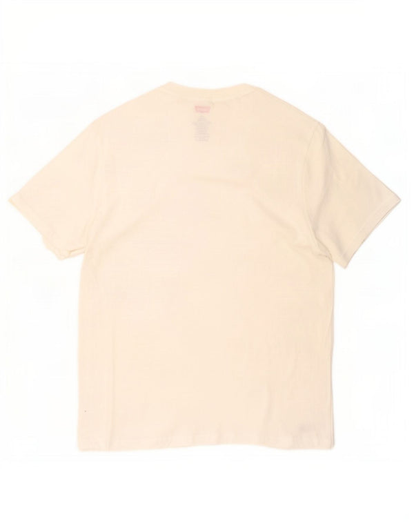 Levi's Herre T-Shirt Top Medium Hvid Bomuld