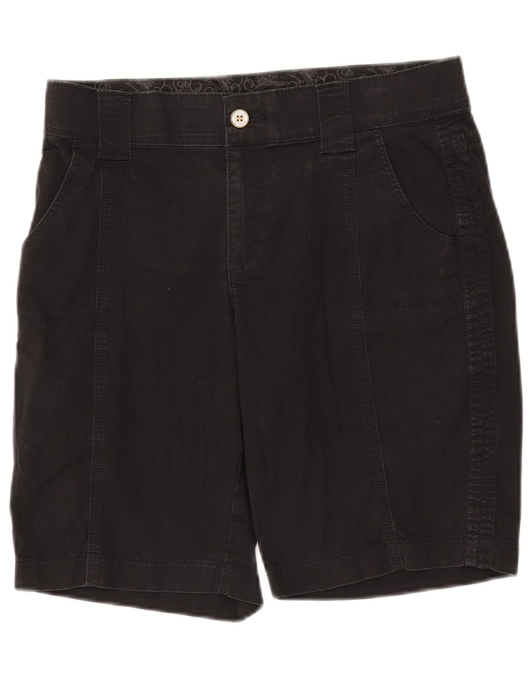 LEE Chino Shorts til kvinder US 6 Medium W30 Sort Bomuld