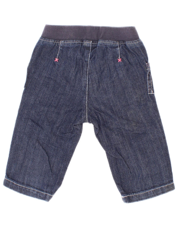 Benetton Baby Girls Denim Shorts 3-6 måneder W18 Marineblå Bomuld