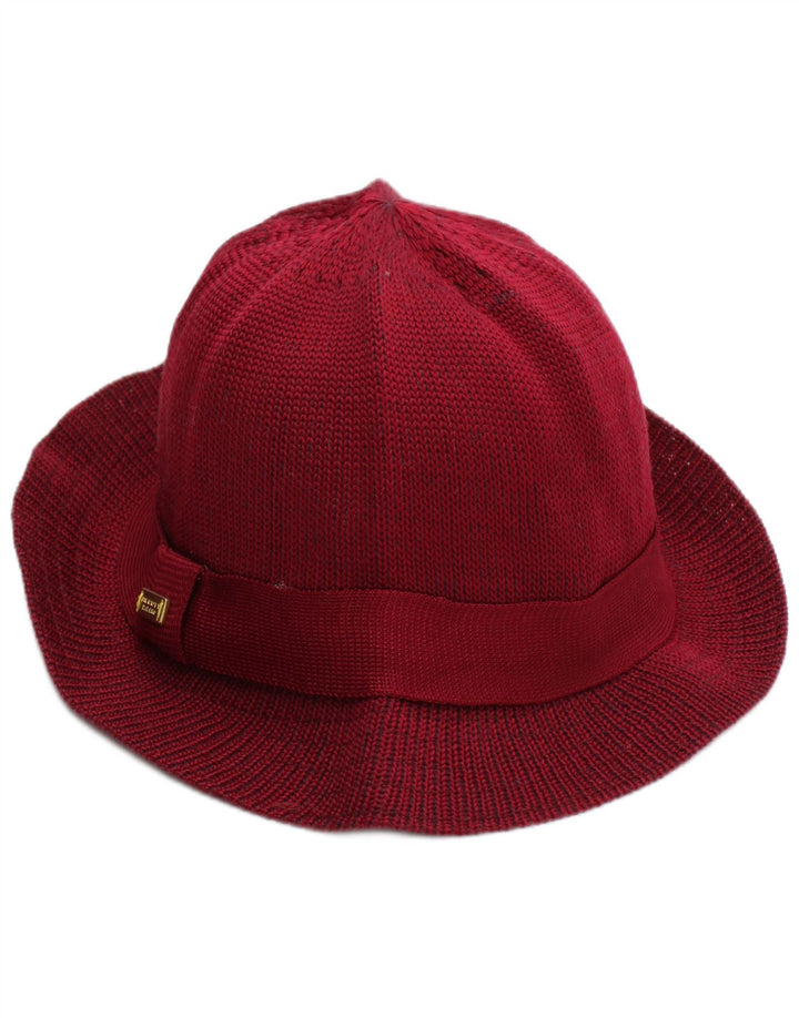 ALCOTT Womens Knit Bucket Hat One Size Burgundy Polyester Classic
