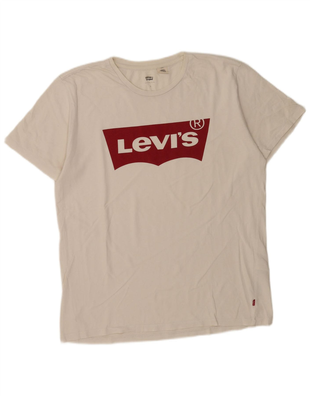 Levi's Herre grafisk T-shirt Top Stor hvid bomuld