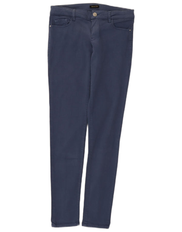 Massimo Dutti Dame Skinny Casual Bukser EU 38 Small W28 L29 Marineblå