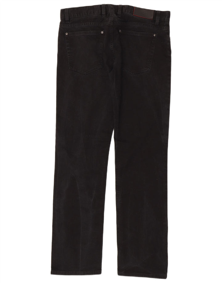 Hugo Boss Straight Jeans til mænd W33 L32 Sort bomuld