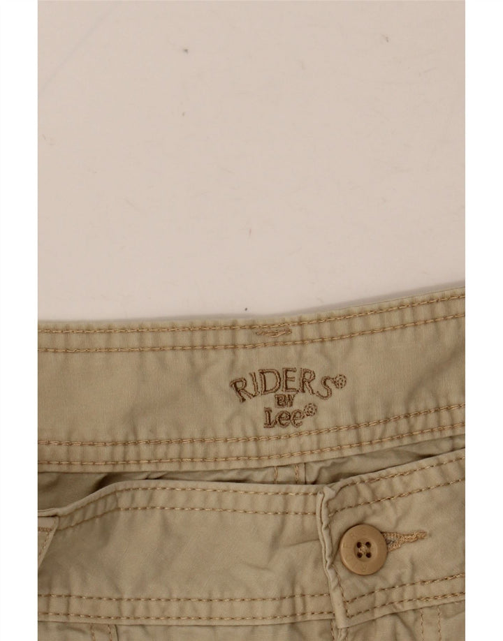 LEE Womens Riders Cargo Capri Bukser W31 L18 Beige