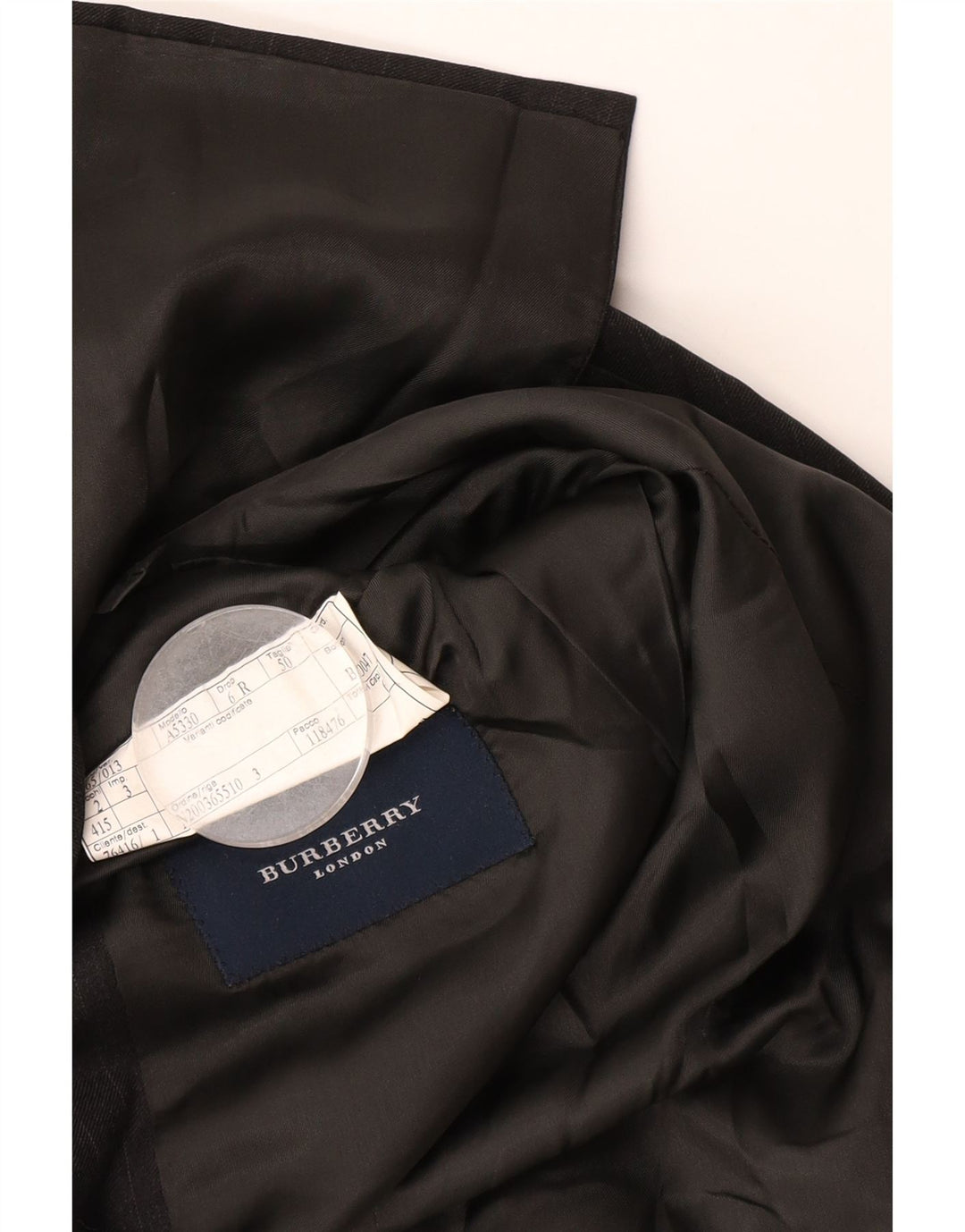 Burberry Herre 3-knaps blazerjakke str. 50 Mellemgrå nålestribet uld