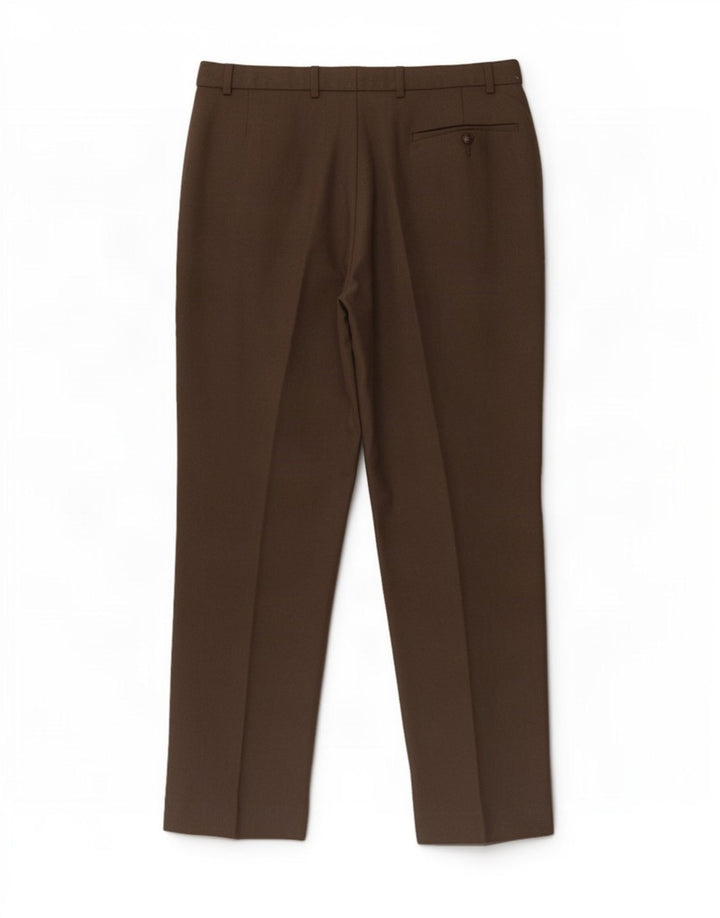 Marks & Spencer Lige jakkesæt til herrebukser W36 L31 brun polyester