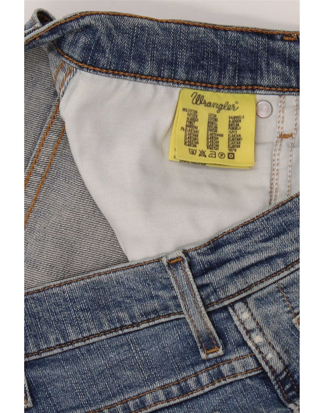 WRANGLER Herre Texas Stretch Straight Jeans W36 L30 Blå Bomuld