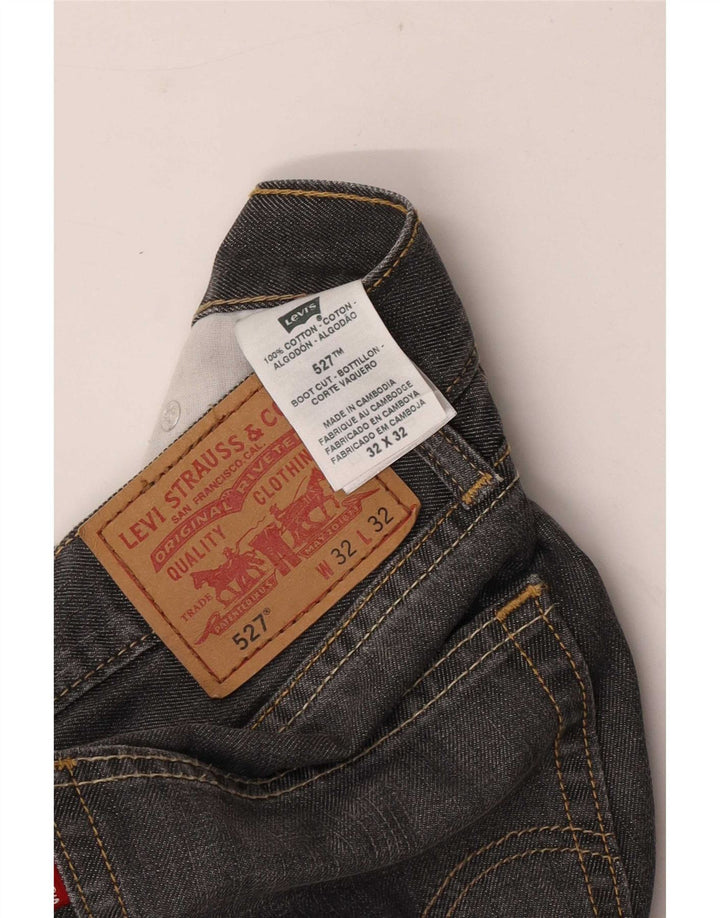 Levi's Herre 527 Bootcut Jeans W32 L27 Grå bomuld