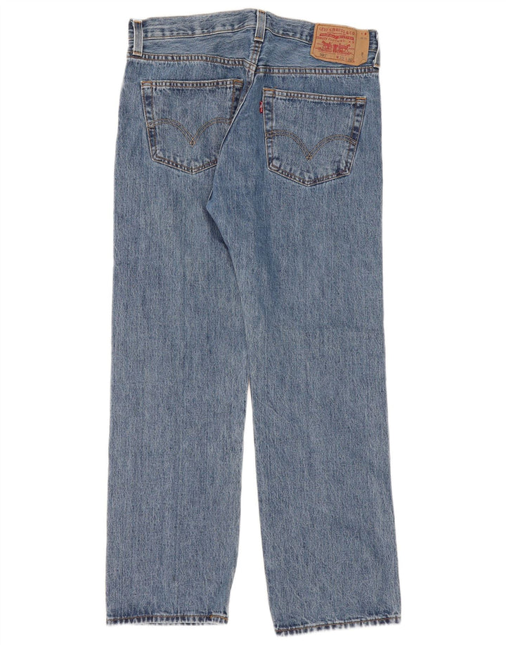 Levi's Herre 501 Straight Jeans W35 L30 Blå Bomuld