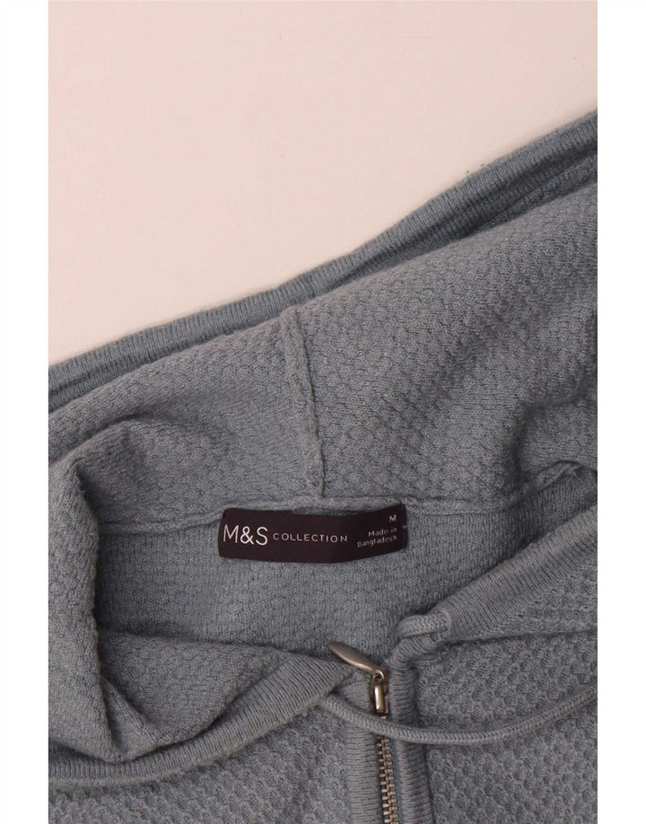 Marks & Spencer Herre hættecardigantrøje Medium Blue Viscose