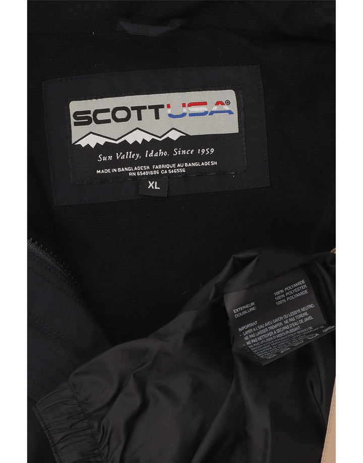 Scott Herre Windbreaker Jacket UK 42 XL Sort Colourblock Polyamid