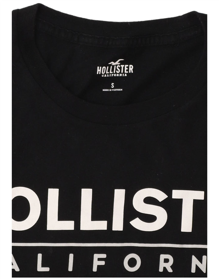HOLLISTER Herre grafisk T-shirt Top Lille Sort Colourblock