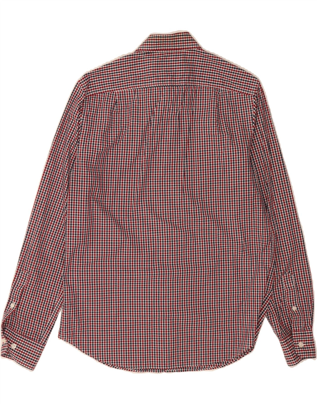 NAUTICA Mens Shirt Small Red Check Cotton Vintage Nautica and Second-Hand Nautica from Messina Hembry 