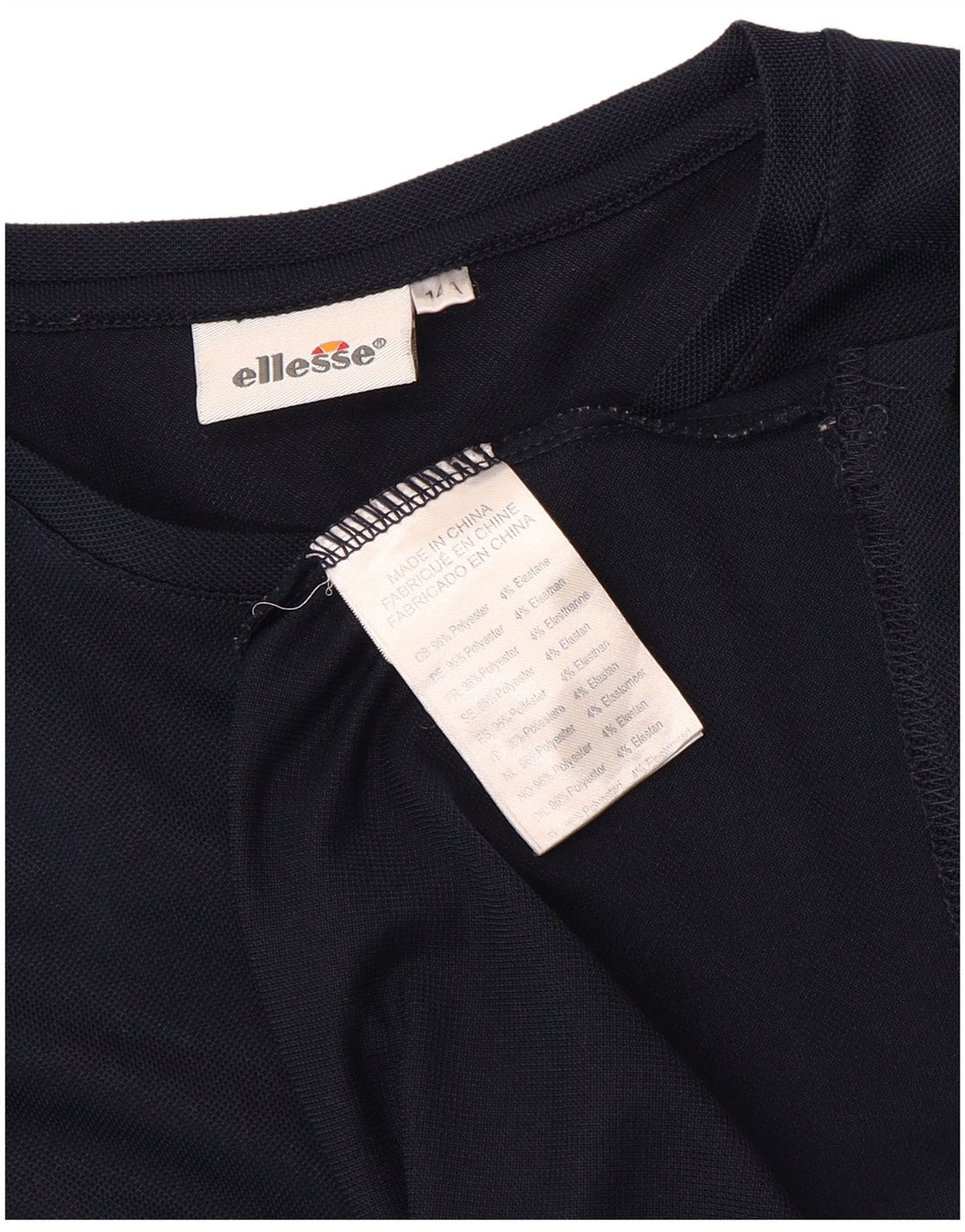 ELLESSE drenge T-shirt top 13-14 år marineblå polyester