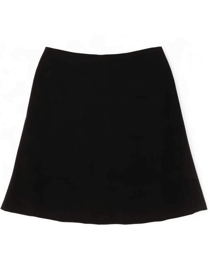 Marks & Spencer A-line nederdel til kvinder UK 12 Medium W30 Sort polyester